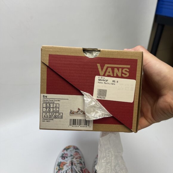 Vans Era Garden Floral Retro Flowers wallpaper AOP Skate Low Top Wom Sz 7 US New - Picture 9 of 12